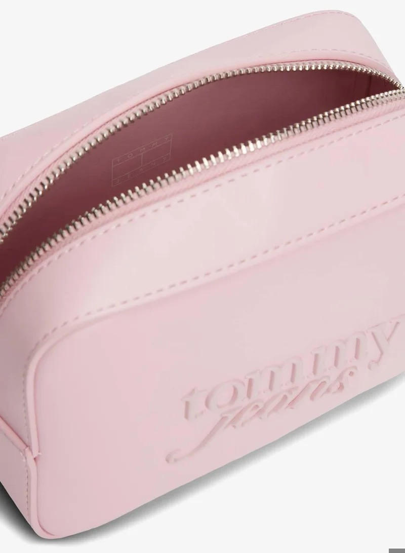 TOMMY JEANS Pearl Dust Rose Essential Logo Crossbody Camera Bag for Women | Best Price UAE