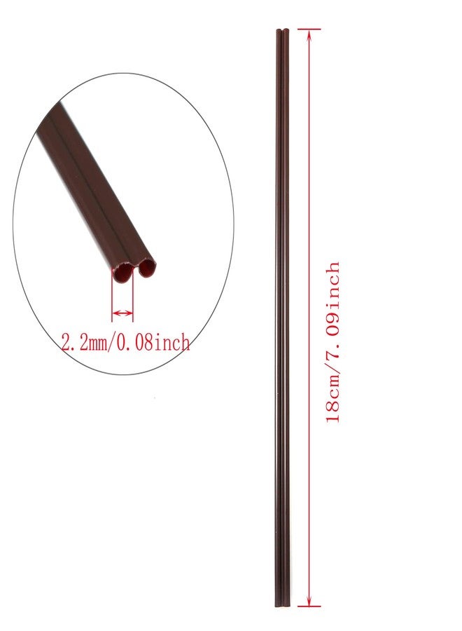 RLECS 100pcs Two Holes Coffee Stirrer Straw 2-in-1 Disposable Plastic Coffee Stir Sticks Coffee Stirrer Straw Birthday Wedding Party Drinking Cocktail Straws Supplies - Image 3