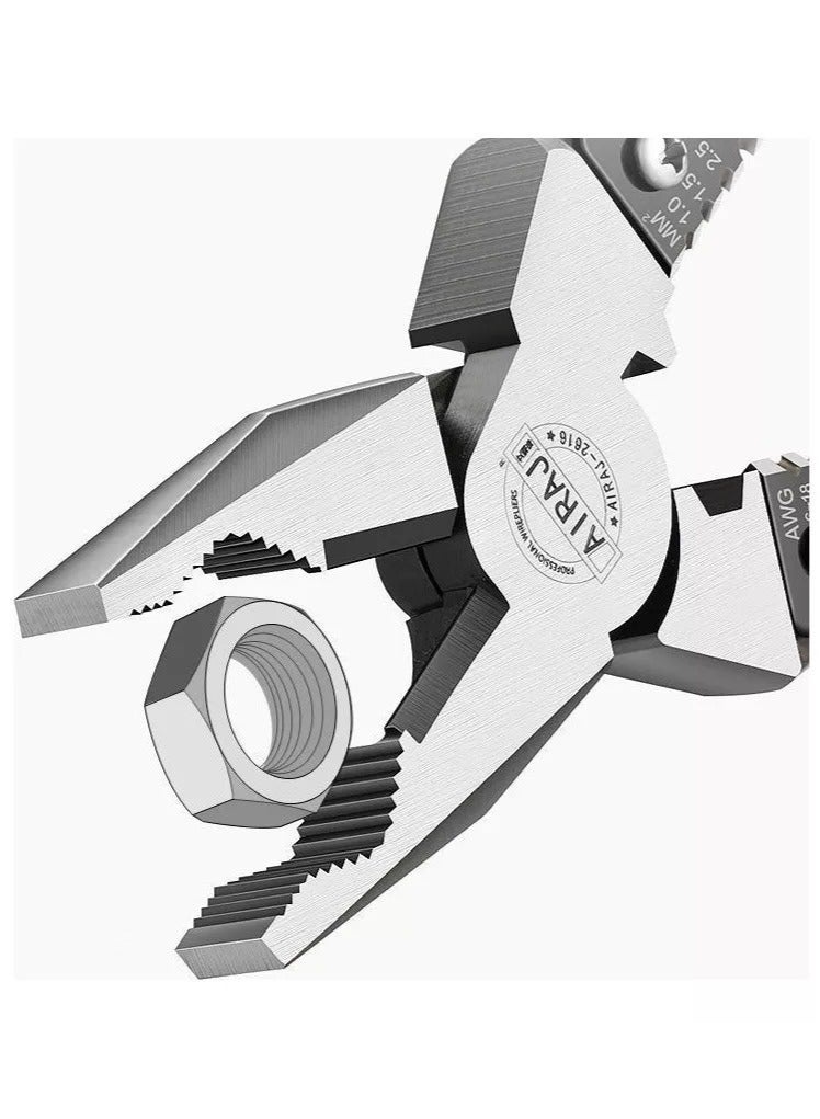 Bukela 5-in-1 High-Res Multifunctional Electrician's Pliers 9" Inch Wire Plier Cutter for Repairman - Image 4