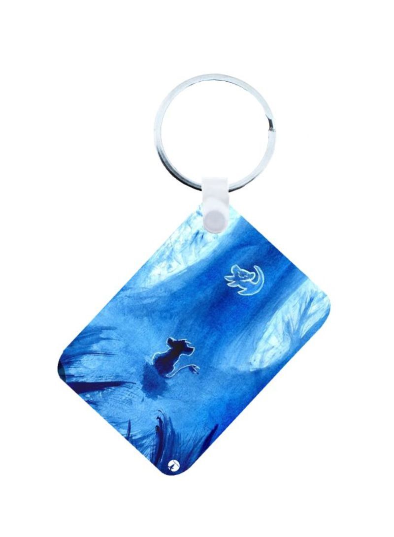 RKN The Lion King Printed Keychain Blue
