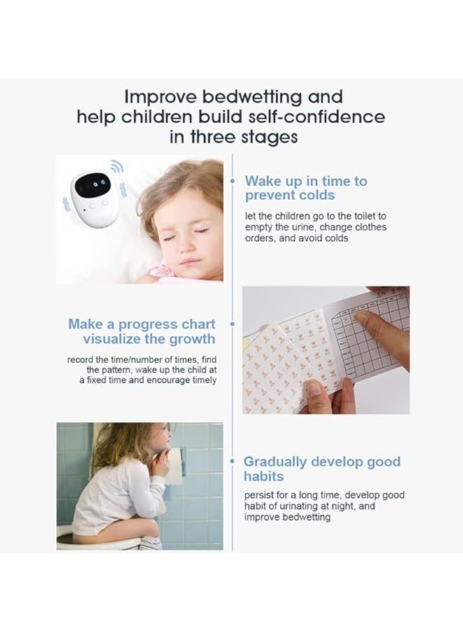general Wireless Bedwetting Alarm, Boy Pee Alarm with Receiver & Clip Transmitter Grils Toilet Training Elderly Care 10-20M Effective Range Vibrating Sound Reminder Built-in Battery - Image 4