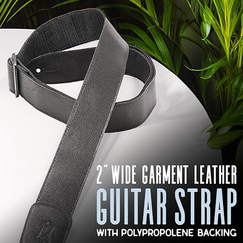Levy's Levys M7GP 2" Leather Guitar Strap, Brown - Image 2