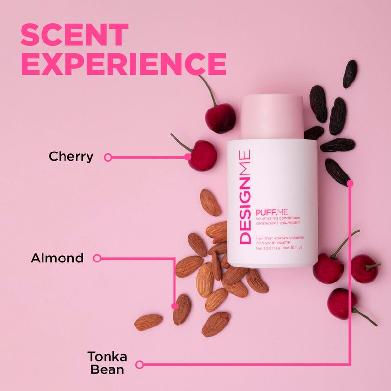 Design.Me PUFF.ME Volumizing Conditioner | Hydrating, Adds Volume, Body and Shine for Thicker & Bouncier Hair | For Fine & Medium Hair | Boosts Shine | Vegan, Color-Safe, Paraben & Sulfate Free - Image 3