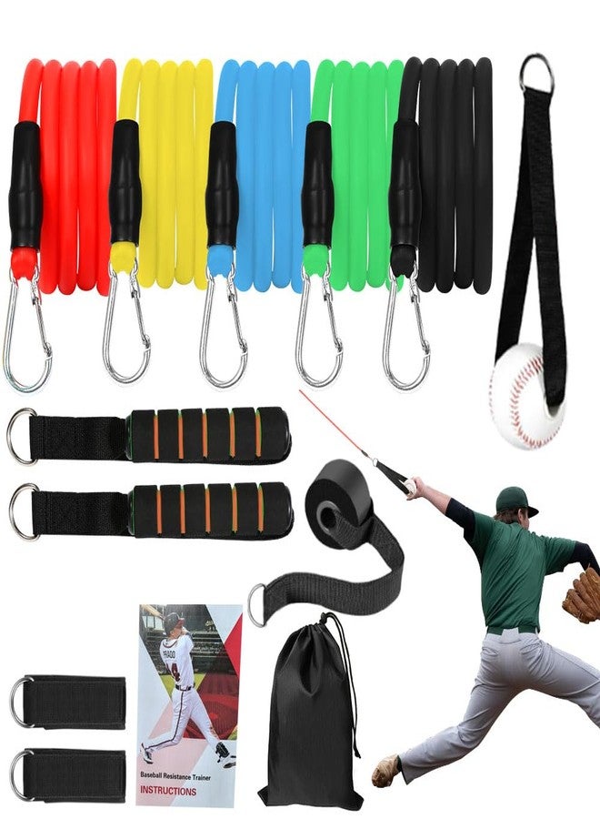 ENERACES Baseball Resistance Bands for Pitchers - Pro-Grade Arm Strength & Pitching Bands | 5-Level Adjustable Resistance Bands for Baseball/Softball Training (All Ages) - Image 1