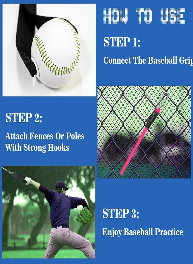 ENERACES Baseball Resistance Bands for Pitchers - Pro-Grade Arm Strength & Pitching Bands | 5-Level Adjustable Resistance Bands for Baseball/Softball Training (All Ages) - Image 3