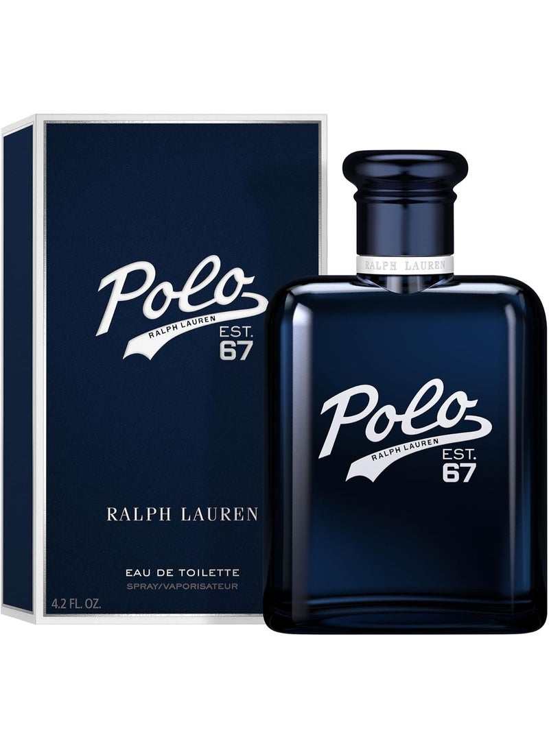 بولو عطر رالف لورين بولو 67 للرجال أو دو تواليت برائحة خشبية وشمسية مع الأناناس والبرغموت ونجيل الهند، 125 مل - Image 1