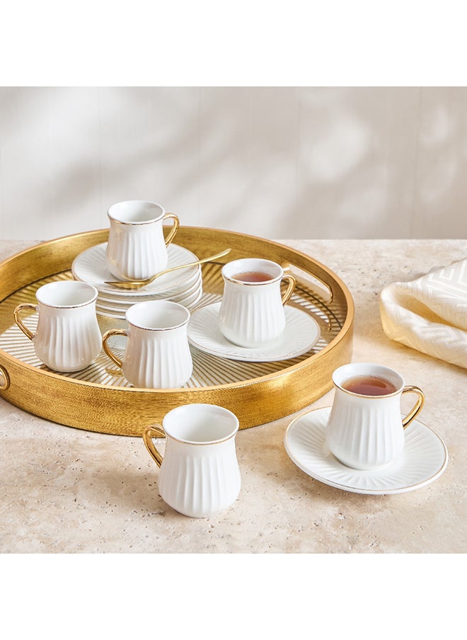 Home Box - Amer 12-Piece Espresso Cup and Saucer Set 100 ml - Image 1