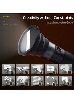 Sidande SIDANDE Videography Flashlight Zoomable Photography Fill Light Ambience Light with 1/4'' Thread for Camera Stand Cage  - Image 2