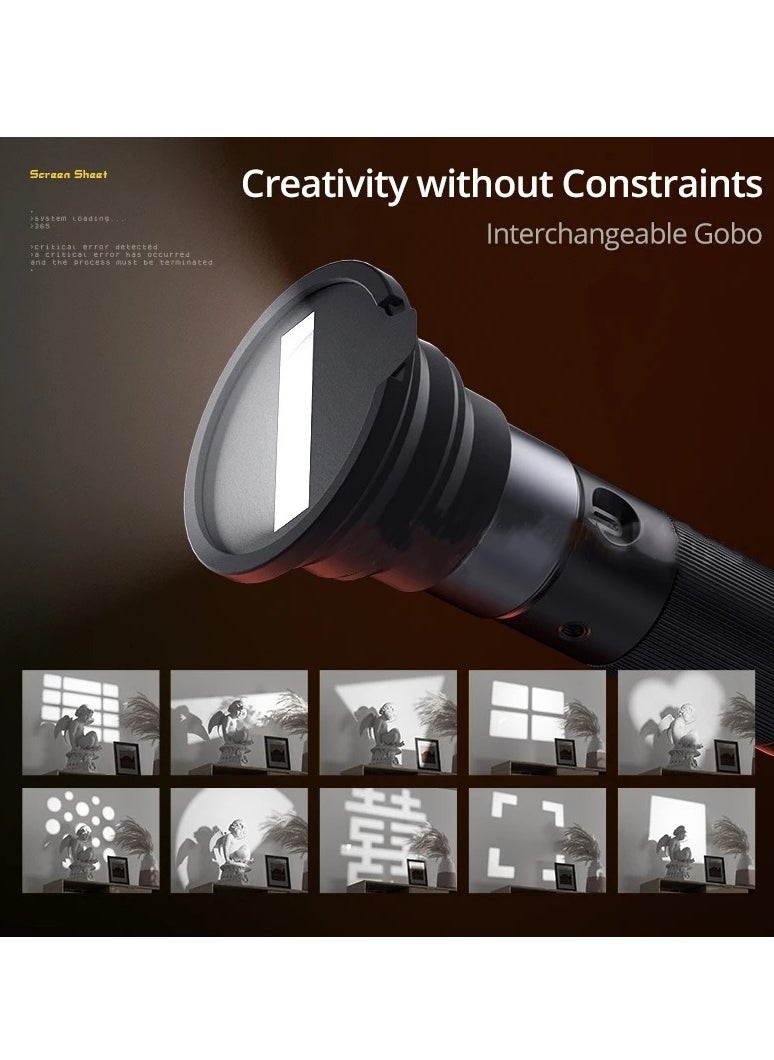 Sidande SIDANDE Videography Flashlight Zoomable Photography Fill Light Ambience Light with 1/4'' Thread for Camera Stand Cage  - Image 2