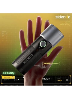 Sidande SIDANDE Videography Flashlight Zoomable Photography Fill Light Ambience Light with 1/4'' Thread for Camera Stand Cage  - Image 3