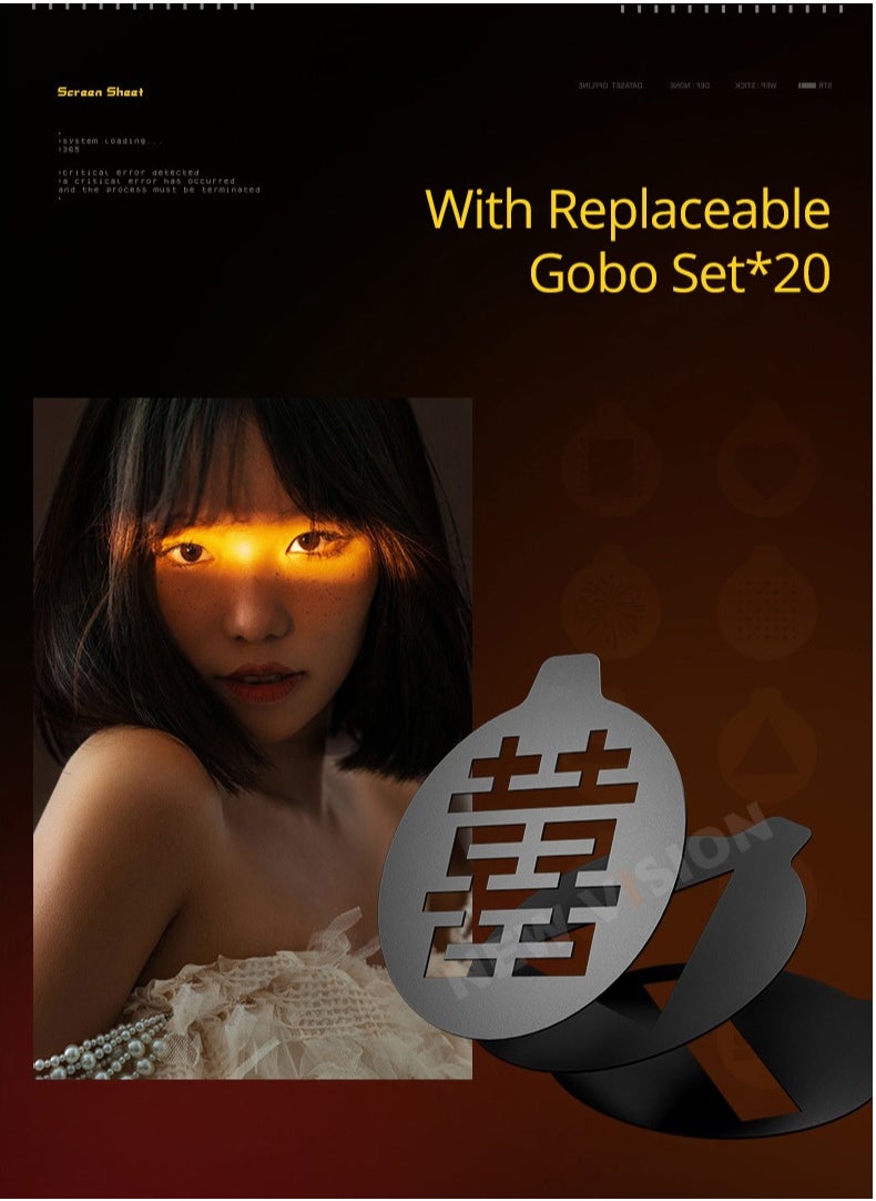 Sidande - SIDANDE Videography Flashlight Zoomable Photography Fill Light Ambience Light with 1/4'' Thread for Camera Stand Cage - Image 1