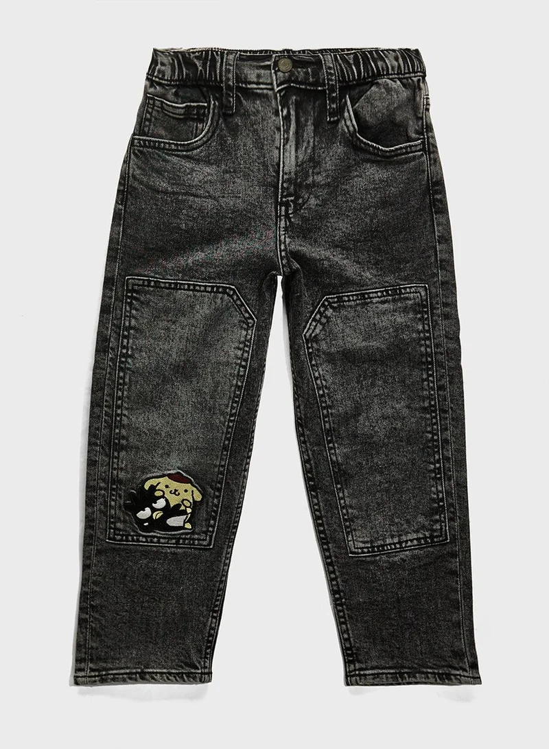 H&M Appliquéd Jeans