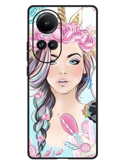Theodor Protective Case Anti Scratch Shock Proof Bumper Cover For Oppo Reno 10/10 Pro Unicorn Girl  - Image 1