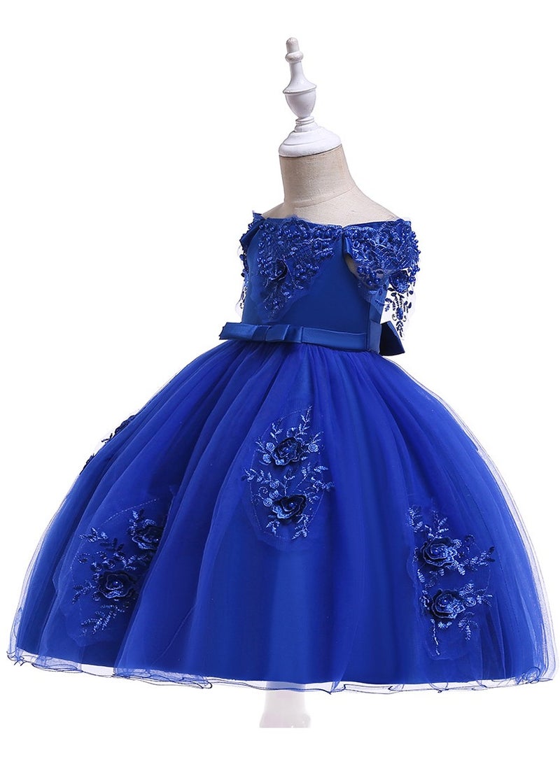 Beaded Flower Detailed Princess Dress - Image 2