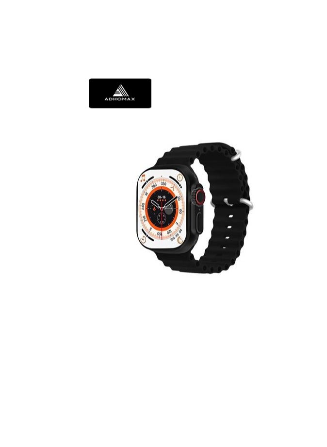 adhomax T1000 Ultra2 smart watch Elegant Design 2.08", NFC, infinite display, Fitness Tracker, Heart Rate, Calls, Wireless Charging, for IOS, android for men and women - Image 2