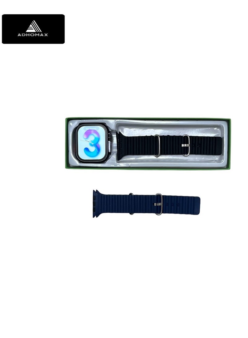 adhomax T1000 Ultra2 smart watch Elegant Design 2.08", NFC, infinite display, Fitness Tracker, Heart Rate, Calls, Wireless Charging, for IOS, android for men and women - Image 3