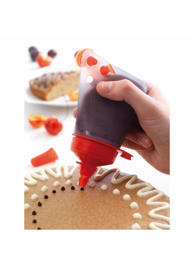 Silicone Pastry Decorating Bag with 4 Attachments – Multi-Purpose Cake Decorating Bag – Easy-to-Use and Reusable Pastry Decorating Tools - Image 2