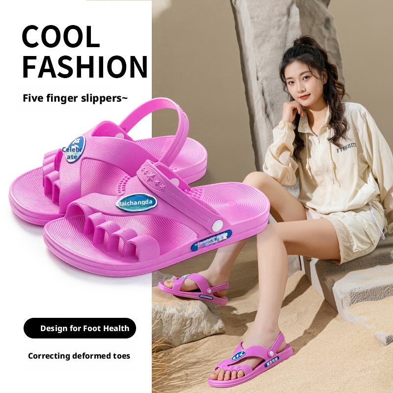 Five-Toe Separator Anti-Slip Flip Flops for Men and Women - Image 2