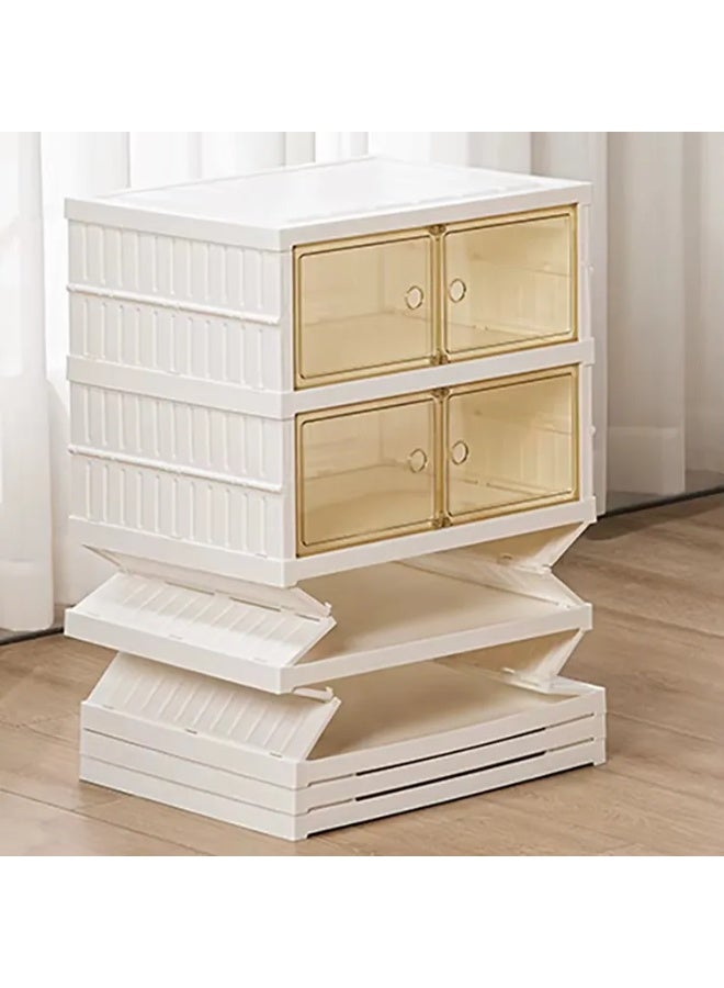 بلو فاير منظم أحذية شفاف بـ 9 طبقات | خزانة أحذية بلاستيكية قابلة للتكديس مع أبواب أمامية | رف أحذية لتوفير المساحة يتسع حتى 18 زوجًا | صناديق أحذية مقاومة للغبار بتصميم حديث | مناسب لغرف النوم والممرات والمدخل وسهل التركيب - Image 3