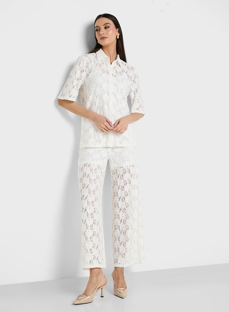ELLA Crochet Top & Pant Set  - Image 5