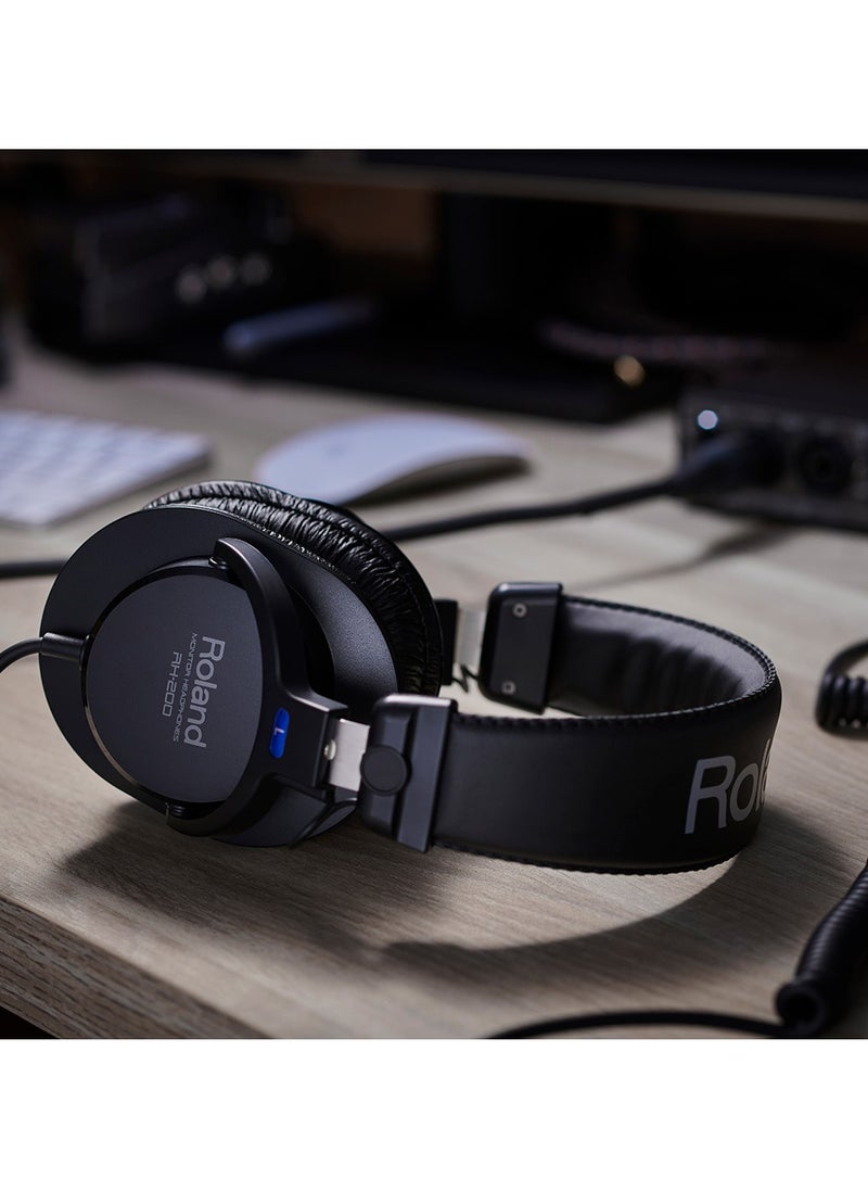 Roland Roland RH-200S Circumaural Closed-Back Monitor Headphones (Silver)  - Image 3