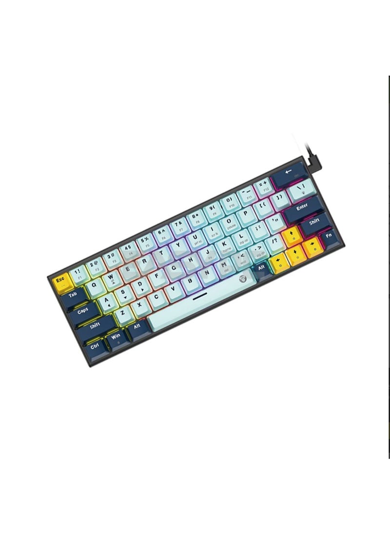 FANTECH MK874 V2 ATOM 63 MIZU EDITION MECHANICAL KEYBOARD SKYBLUE  - Image 5