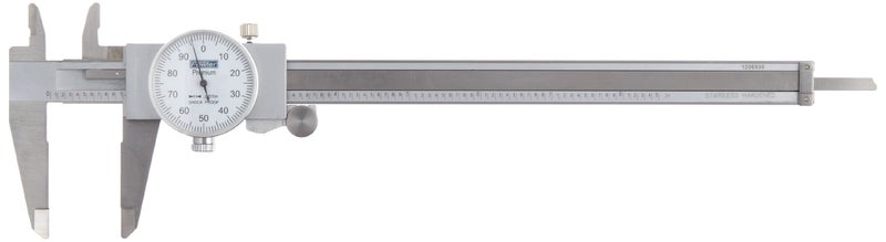 Fowler 52-008-708-0, Premium Dial Caliper With 0-8" Measuring Range,White - Image 1