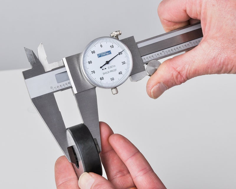 Fowler 52-008-708-0, Premium Dial Caliper With 0-8" Measuring Range,White - Image 3