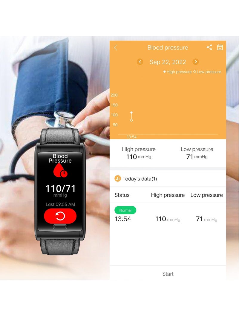 AROAQ E600 Smart Watch , Amoled Display Waterproof Sport Activity Tracker Watch, 1.47" Display Touch Screen Health Tracker Watch With 15 Plus Sports Mode, (Red silicone) - Image 4