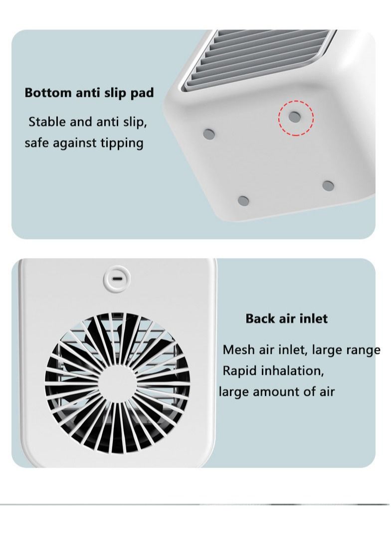 عربست مروحة تكييف هواء صغيرة برذاذ USB صغيرة، مروحة تبريد سطح المكتب، مبرد هواء صغير - Image 4