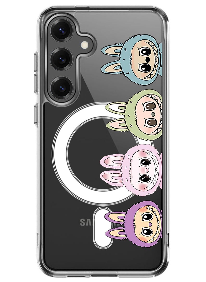 Theodor Magnetic Case for Samsung Galaxy S24 Plus Compatible with MagSafe Wireless Charging, Shockproof Phone Bumper Cover Labubu (5) - Image 1
