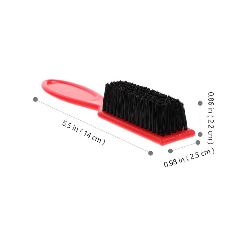 Vintage Men's Facial Hair Brush with Electroplated Handle, Salon Hair Barber Tool, Broken Hair Cleaning Brush for Beard Grooming and Styling - Image 2