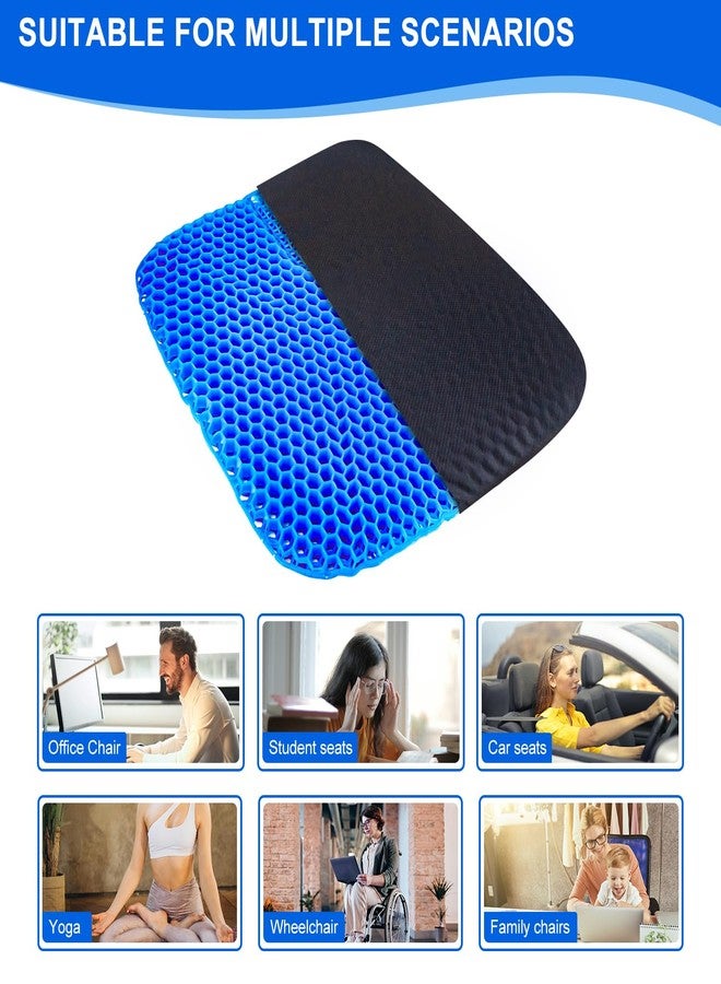 EVEME Large Gel Wheelchair Seat Cushion with Anti-Slip Cover,Relieve Sciatica, Back, Coccyx, Pressure Sore and Ulcer Pain, Refreshing & Ergonomic Chair Cushion for Wheelchair - Image 3