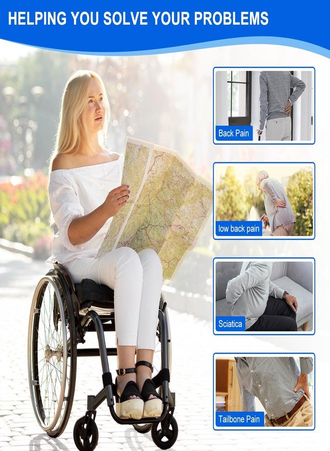 EVEME Large Gel Wheelchair Seat Cushion with Anti-Slip Cover,Relieve Sciatica, Back, Coccyx, Pressure Sore and Ulcer Pain, Refreshing & Ergonomic Chair Cushion for Wheelchair - Image 4