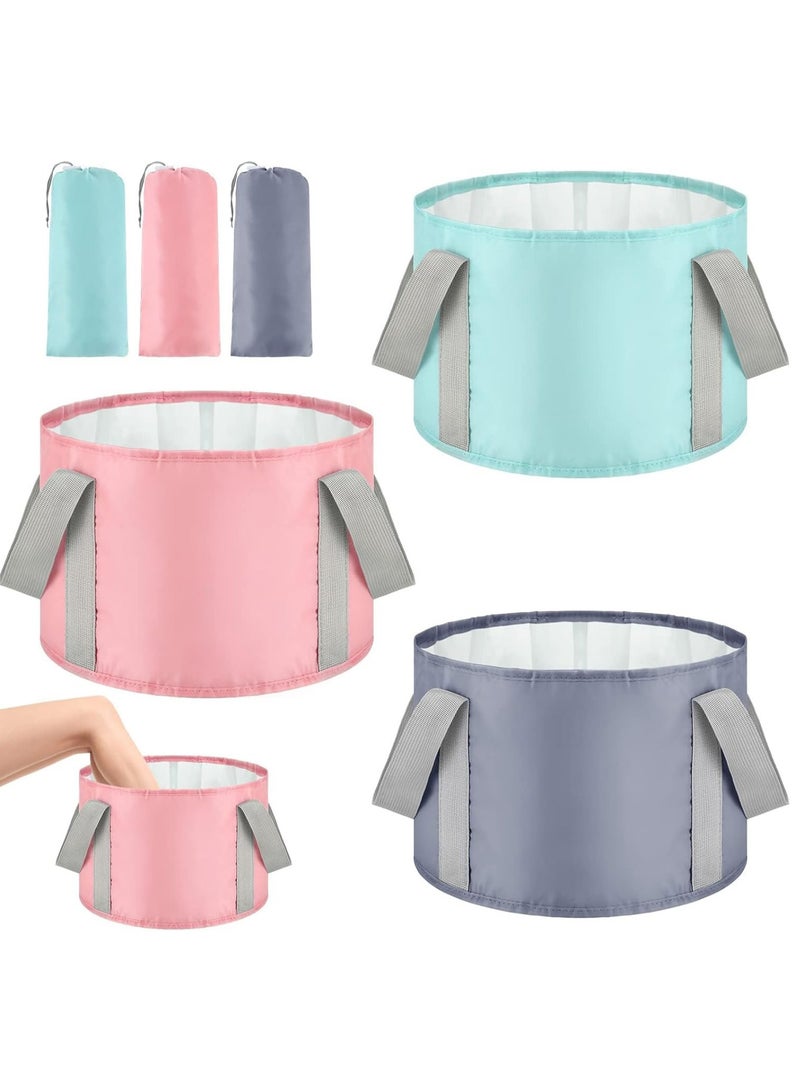 YelaJoy Collapsible Foot Soaking Bath Basin, Portable Travel Foot Tub with Handle, Foldable Bath Basin for Soaking Feet, Foot Spa Soak Tub, Large Capacity Water Bucket for Outdoor Camping(3 Colors, 14 L) - Image 1