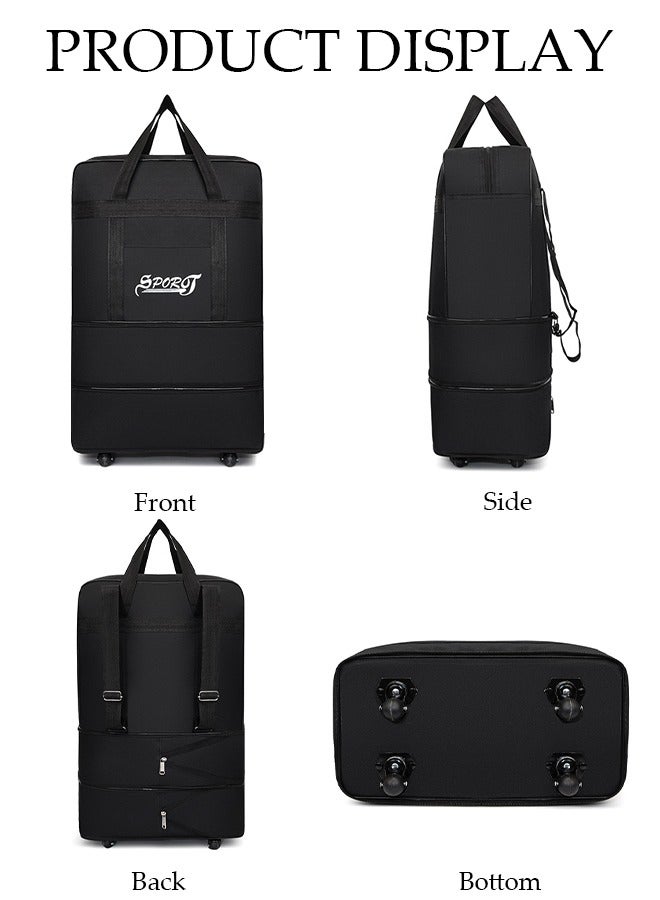DUNISO Expandable Foldable Luggage Bag Suitcase Collapsible Rolling Travel Luggage Bag Duffel Bag for Men and Women Lightweight Suitcases - Image 2