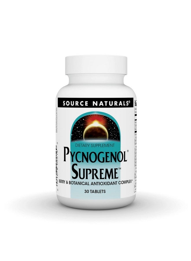 Source Naturals Pycnogenol Supreme Berry & Botanical Antioxidant Complex 30 Tablets - Image 1