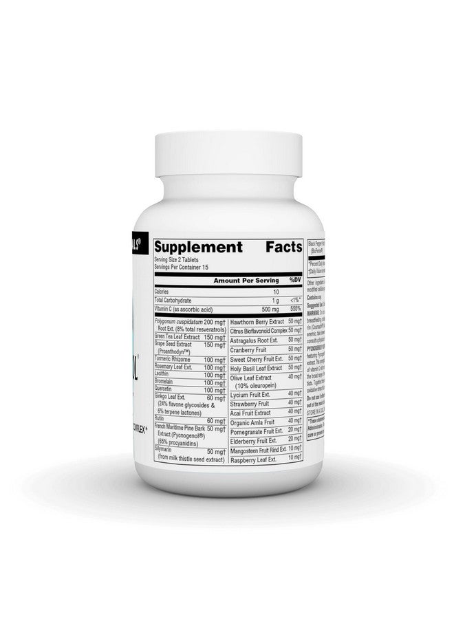 Source Naturals Pycnogenol Supreme Berry & Botanical Antioxidant Complex 30 Tablets - Image 3