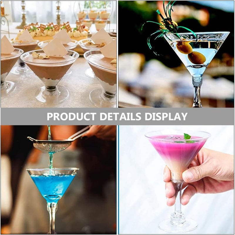 Yardwe Disposable Cocktail Wine Goblets 12pcs Plastic Beverage Cups for Wedding Party, Festival, and Outdoor Use - Image 5