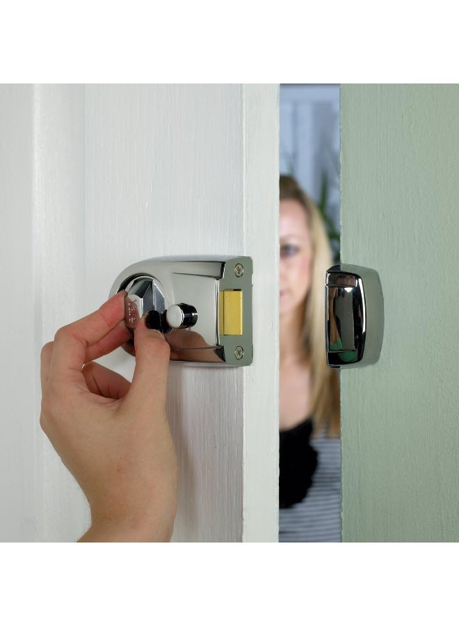 Yale P-Y3-CH-CH-60 - Contemporary Nightlatch - 60mm - Polished Chrome Finish - Standard Security  - Image 3