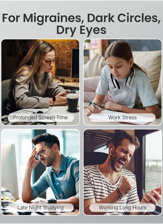 RENPHO - Eyeris1 Father Day Gifts, Eye Massager, Gifts for Mom, Face Massager, Eye Care for Beauty Salon, Spa Relaxation, Migraine Relief, Travel/Study/Work/Car/Airplane Relaxation, Dad/Wife/Staff Gifts - Image 1