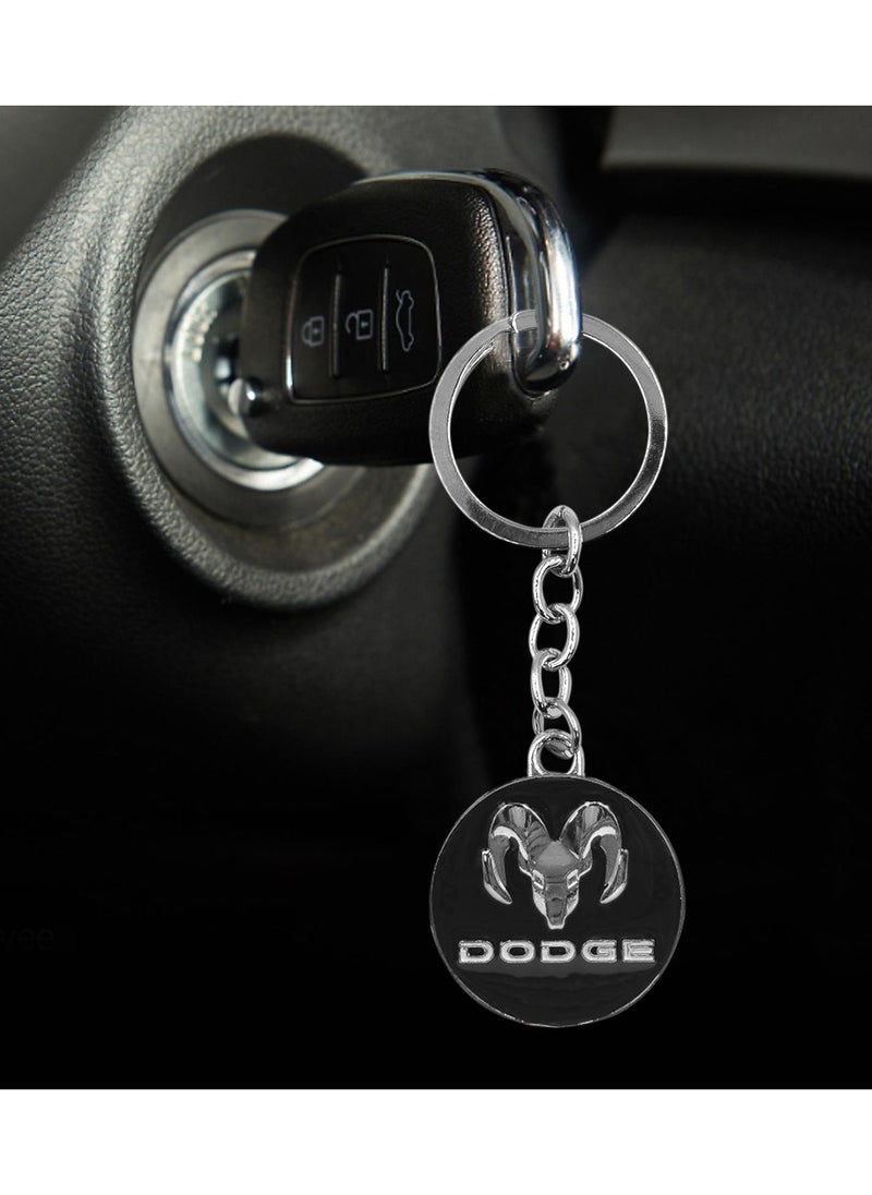Dodge 1PCS DODGE Emblem Car Key Chain Metal Decoration Dodge Keychain  - Image 4