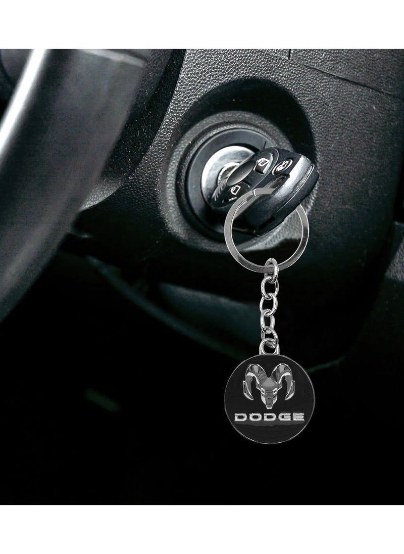 Dodge 1PCS DODGE Emblem Car Key Chain Metal Decoration Dodge Keychain  - Image 5