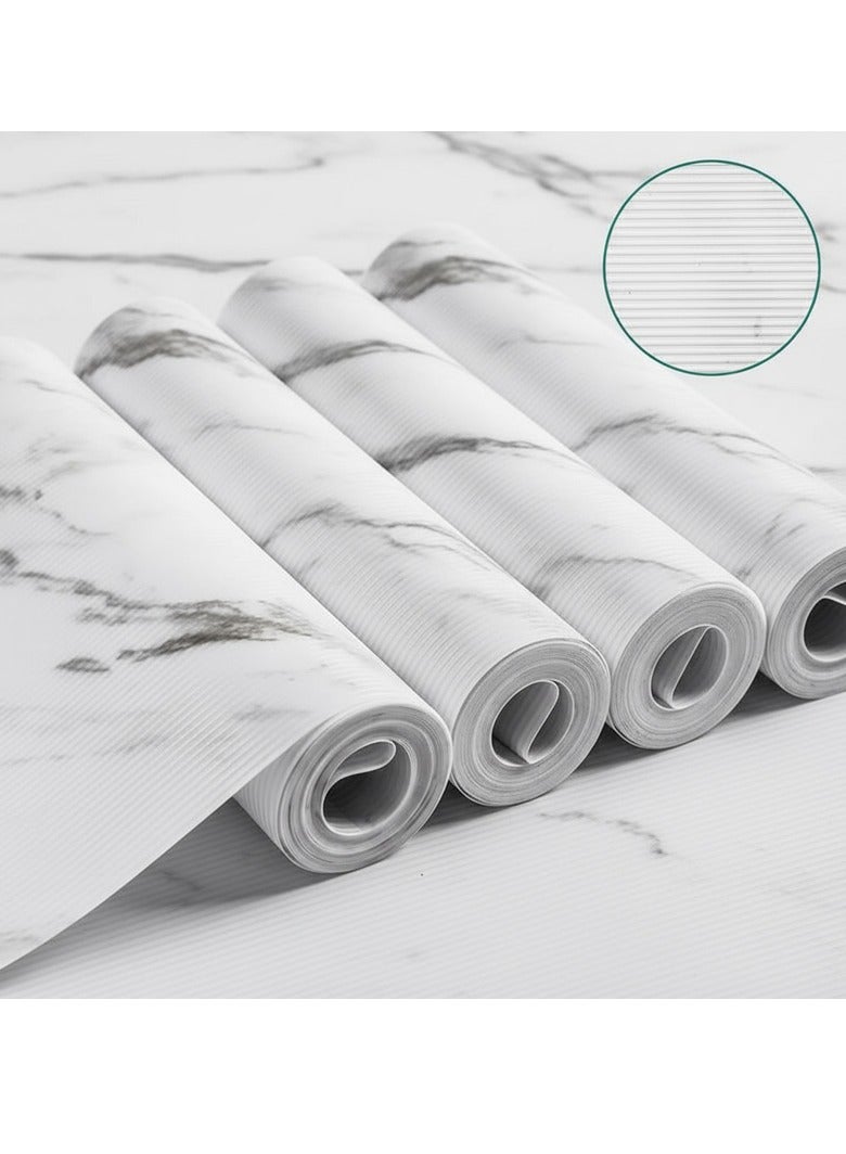 والالا 4 بكرات كبيرة من بطانات الرف غير اللاصقة، سجادات الأدراج، بطانة درج من مادة إي في إيه غير قابلة للانزلاق، بطانة مقاومة للبقع، بطانة خزانة مقاومة للماء لرف المطبخ المنزلي، والخزائن، والثلاجة، والخزانة - Image 1