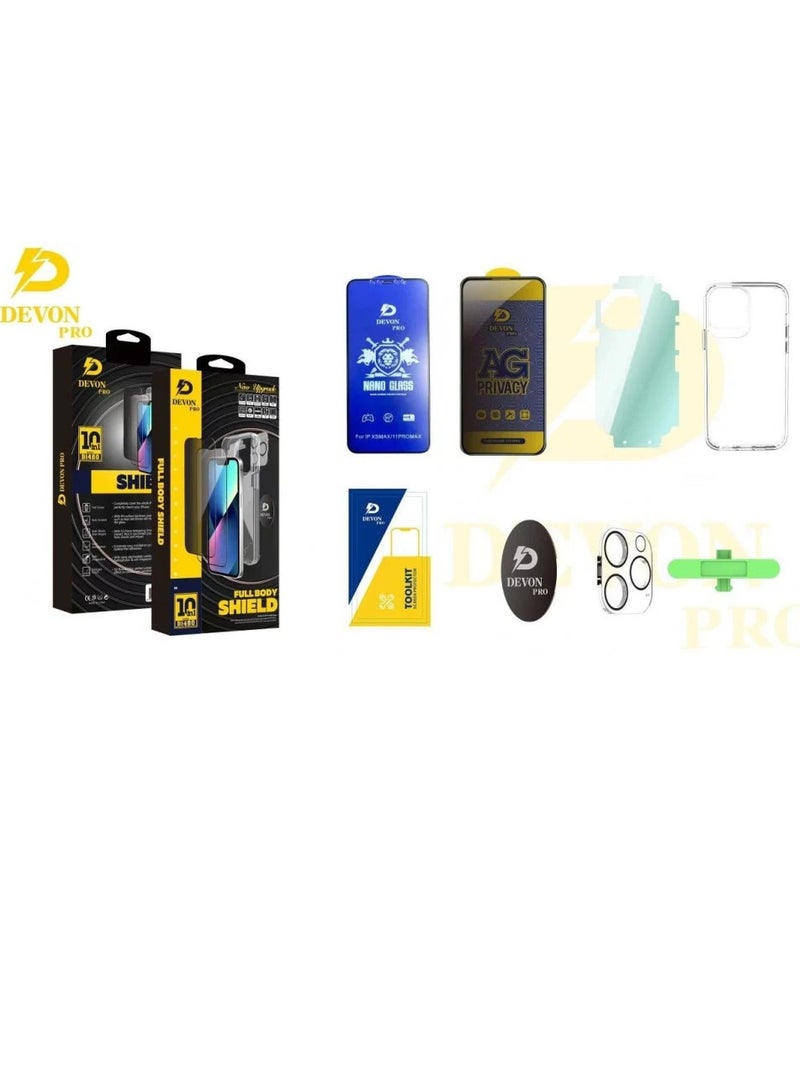 Devon iPhone 14 Protection (Privacy Cover) 10-in-1 Package [iPhone Protection Package] The strongest complete protection for your phone ever - Image 3