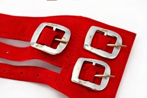 NATYAM Premium Dance Anklets (Ghungroo) – 3-Line Brass Bells with Red Velvet Belt | Ideal for Bharatanatyam, Kuchipudi & Indian Classical Dance. - Image 4