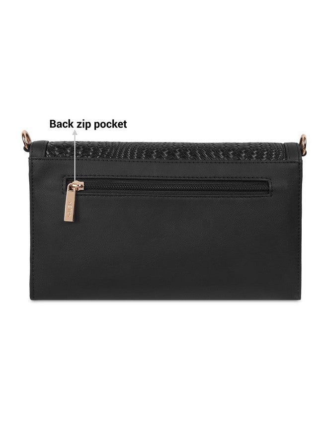 Metro Women's Black Fashionable Faux Leather Sling Bag (230-50) - Image 4