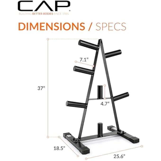 Cap Olympic 2-Inch Plate Rack - Image 5
