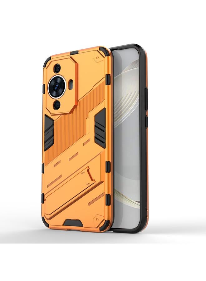 S-TOP Case For Huawei nova 11 4G Punk Armor 2 in 1 PC + TPU Phone Case with Holder - Image 1