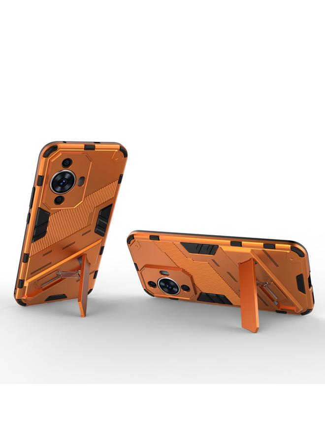 S-TOP Case For Huawei nova 11 4G Punk Armor 2 in 1 PC + TPU Phone Case with Holder - Image 4